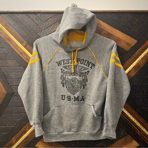 Vintage 70s West Point USMA Tri-Blend Hoodie (Made in USA)